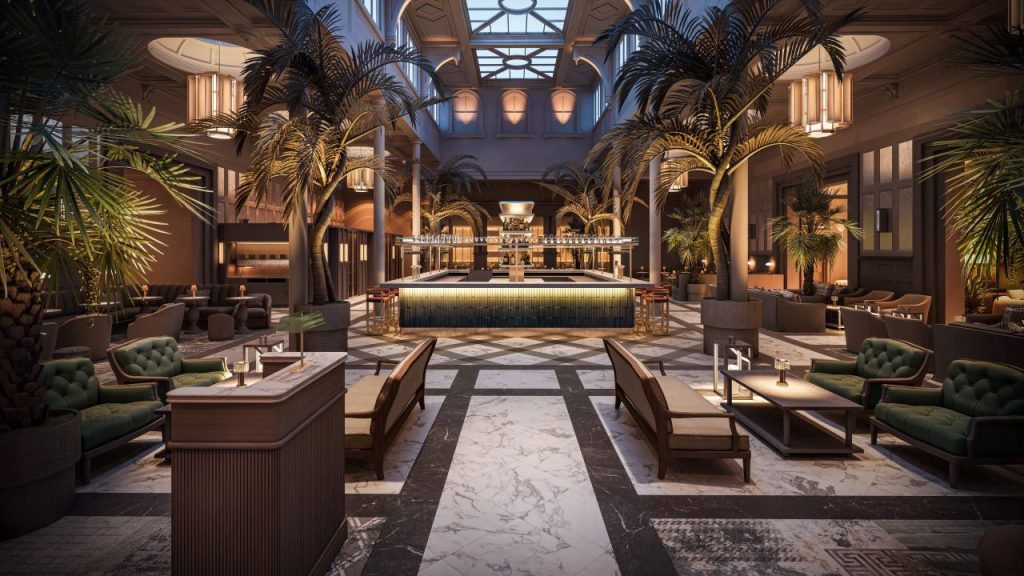 CGI artist's impression of how Hotel interior may look. 