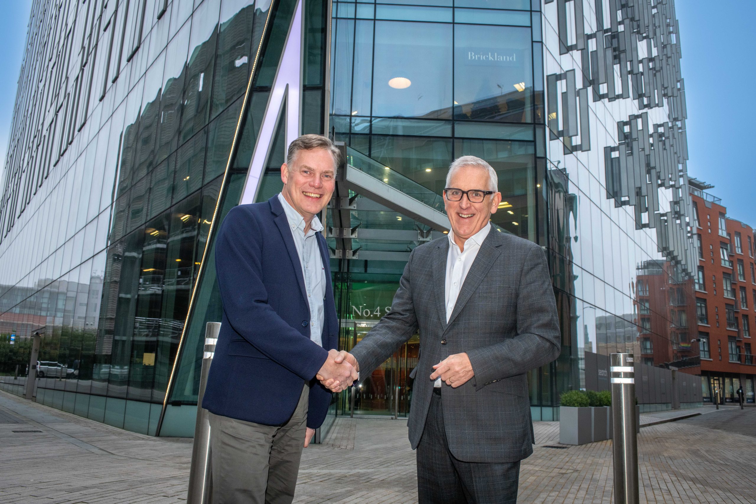 l-r: Chair of Liverpool Place Partnership, Stephen Cowperthwaite and CEO of Liverpool BID Company, Bill Addy